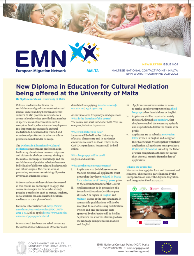 2021- 2022 EMN Newsletter – Issue 1